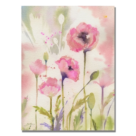 Sheila Golden 'Oriental Poppy Garden' Canvas Art,24x32